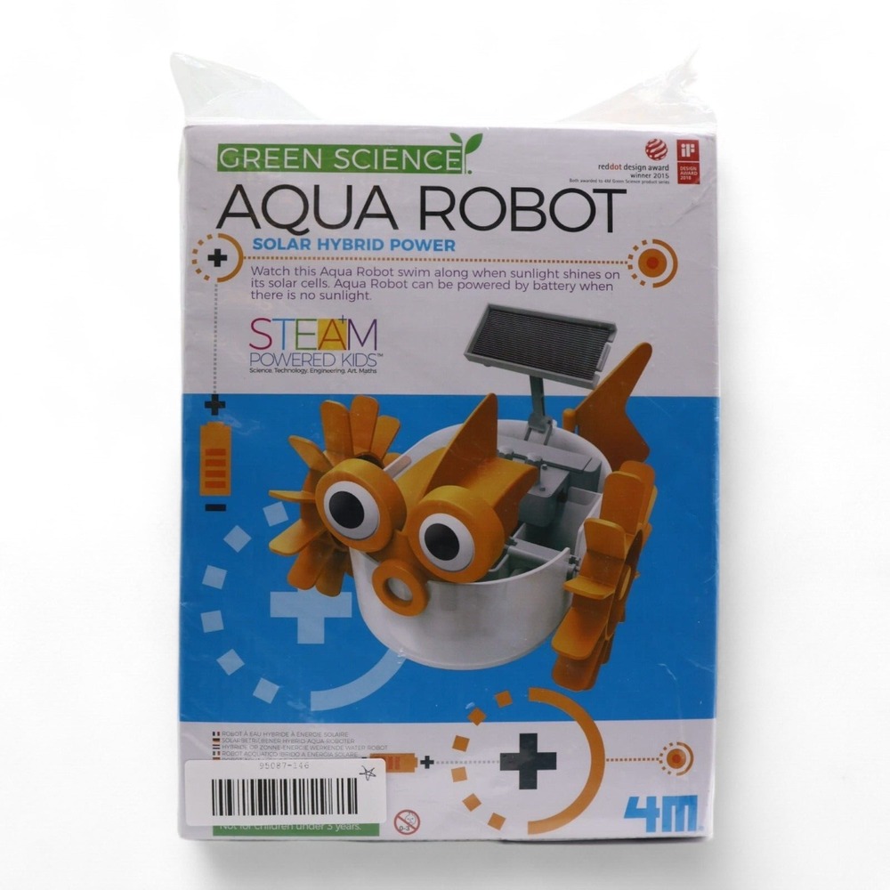 NWB Green Science Aqua Robot Solar Hybrid Power Toy (Untested)